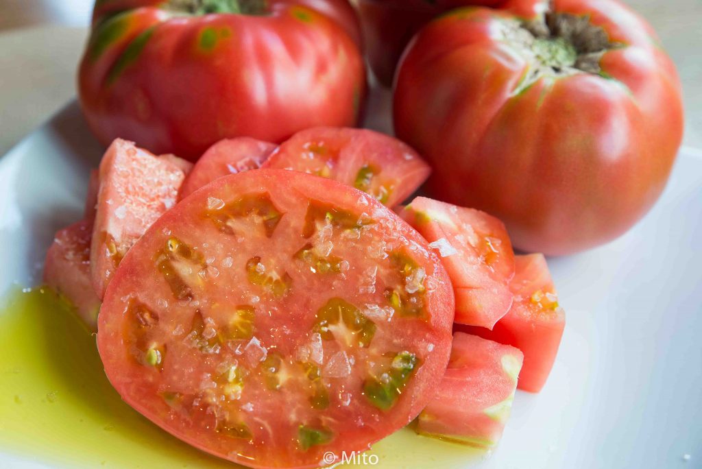 Tomate auténtico de la huerta en Restaurante Villoldo